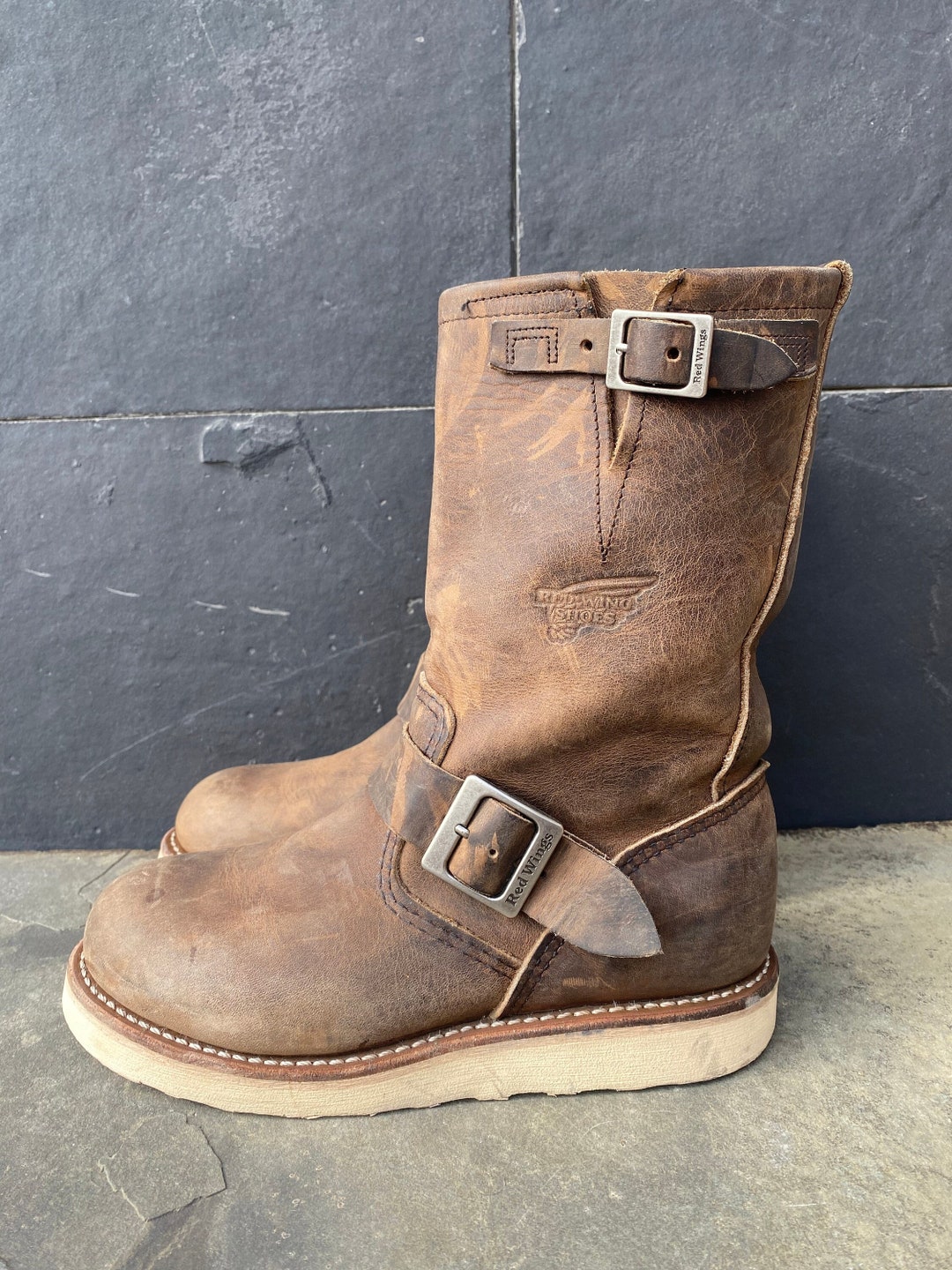 Red Wing Engineer Boots 2975 11inch ENGINEER Rought Toughsz MEN 4.4 WOMEN 6 Etsy