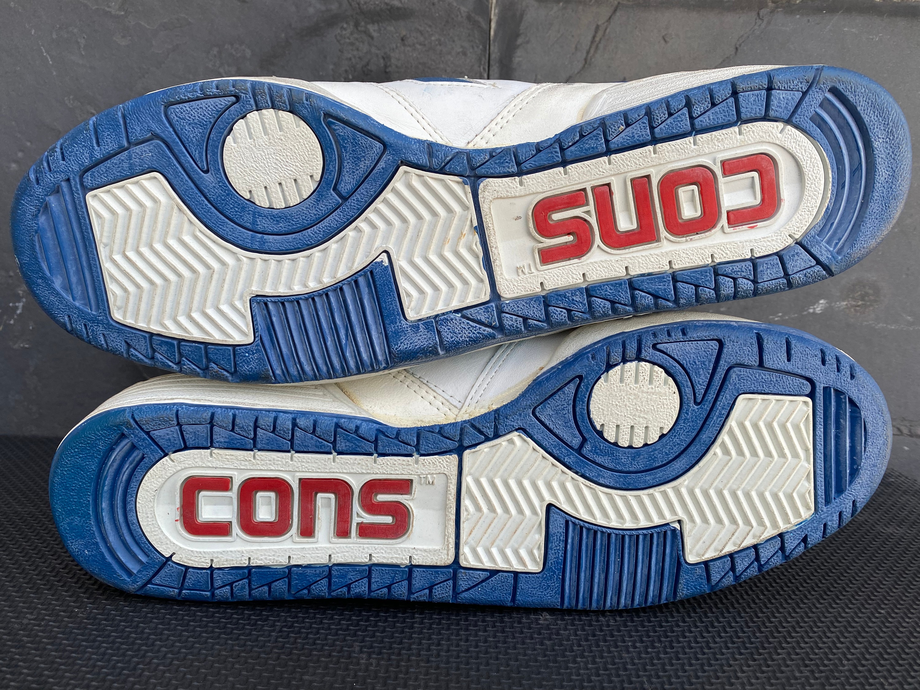 Converse Cons Hi Top White Leather Vintage Sneakers NBA Made in Korea Sz 12.5 Etsy