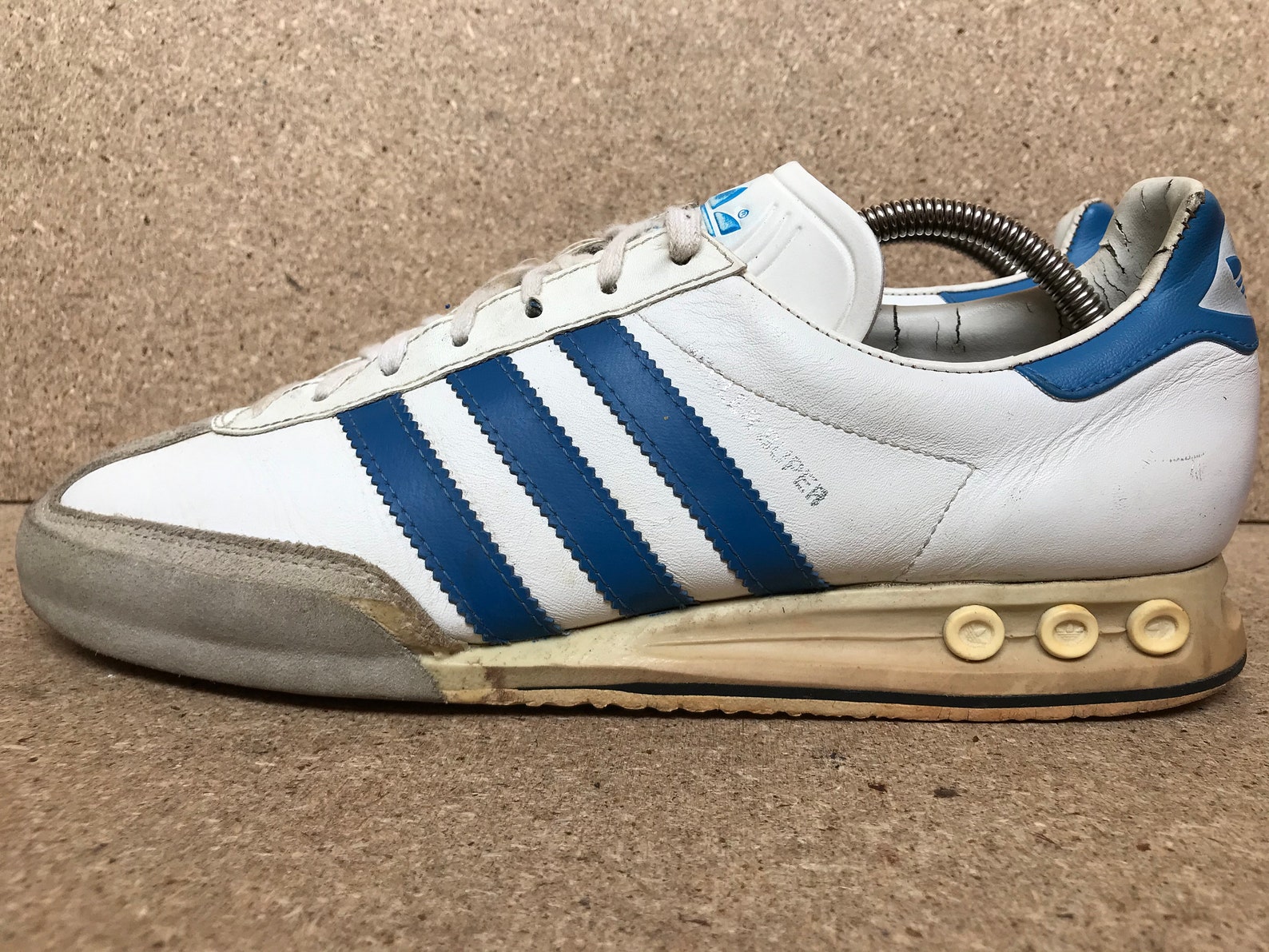 Vtg Adidas Kegler Super Made in West Germany White X Blue Men - Etsy