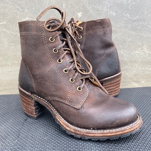 Frye sabrinabruine dameslaarzen gewaxt suède gemaakt in de VS, maat 6 M