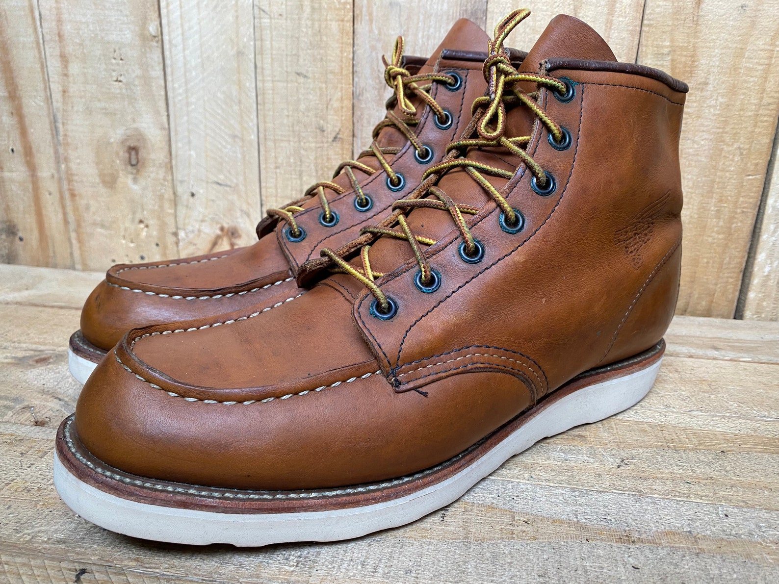 Red Wing Heritage 875 Oro-Legacy Moc Toe Leather Boots-Sz UK | Etsy