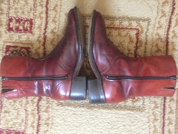 frye zip up boots