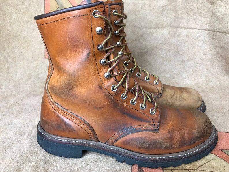 EUR 41.5 UK 7.5 Red Wing 2945 9 Logger Boots Work Boot Brown Sz US 8.5 D