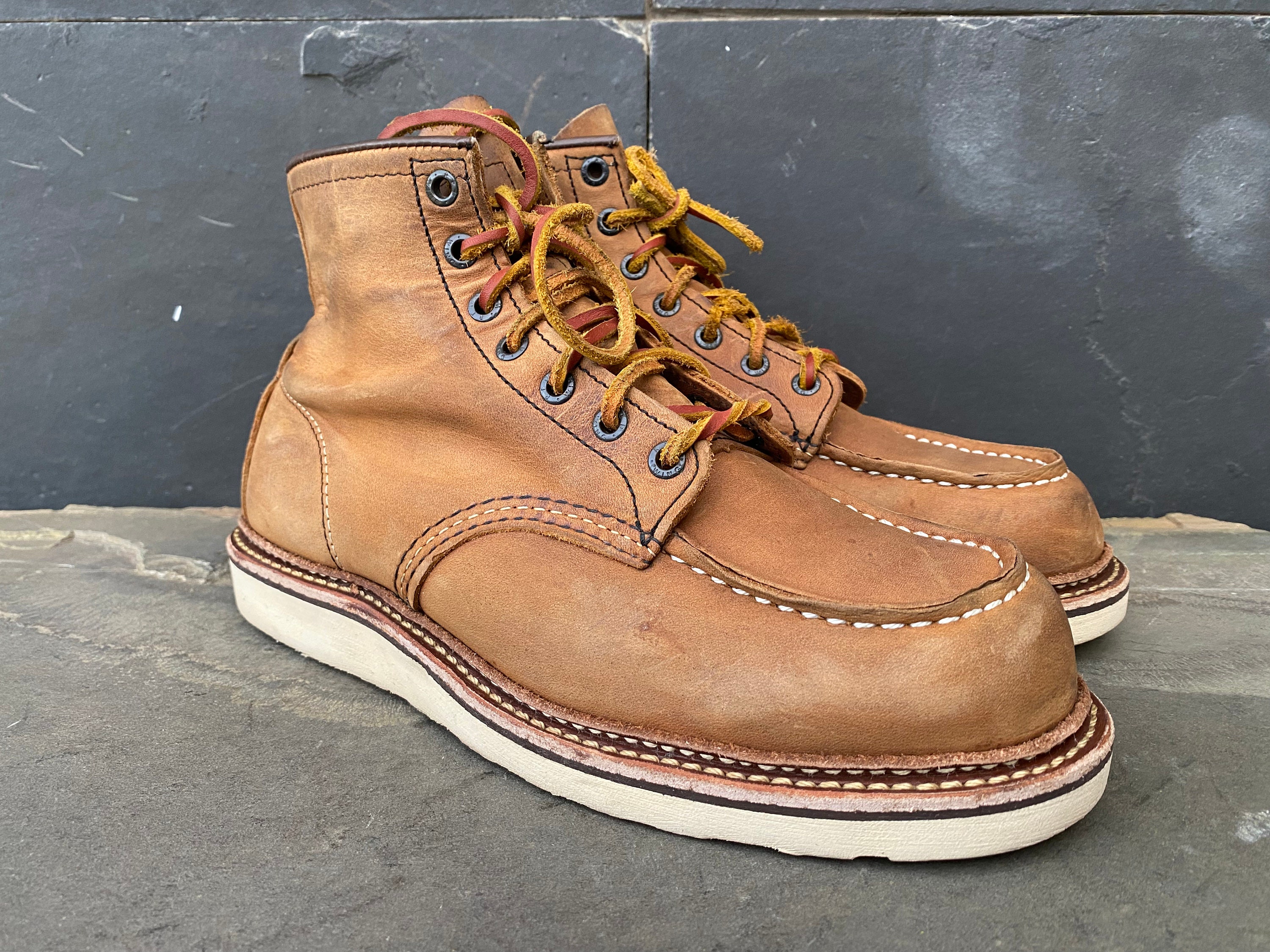 Red Wing Classic Copper Rough & Tough Moc Toe Work Boots - Etsy
