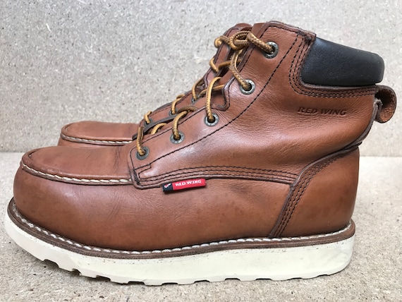 Red Wing 2296 Heritage Moc Brown Leather Aluminum