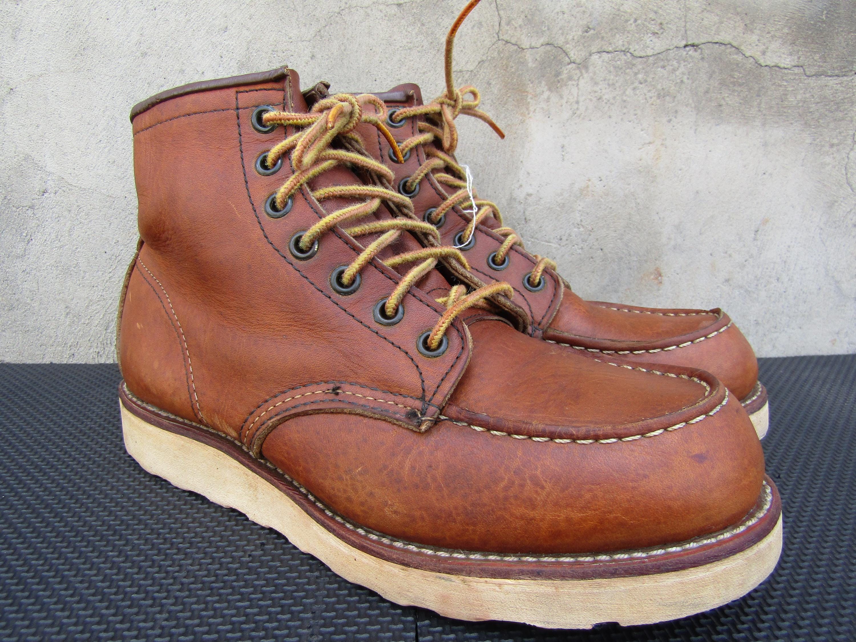 靴 2012s Redwing 875 Irish Setter us made Vintage Red Wing Irish Setter Boots 875 Moc Toe Made in USA