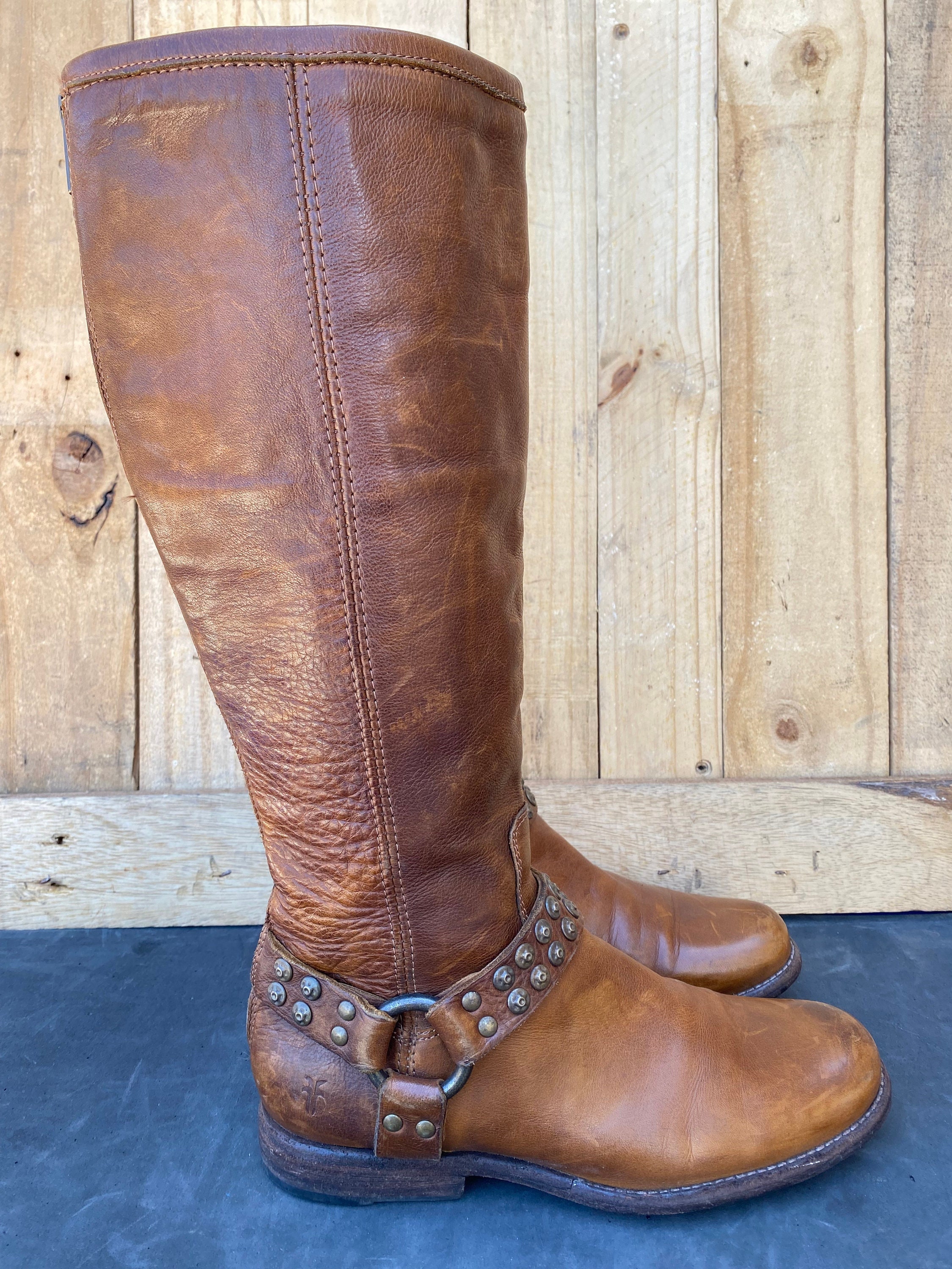 Frye vintage harnais bottes marron tirer Campus bottes hommes sur la botte  taille 8,5 D -  Canada