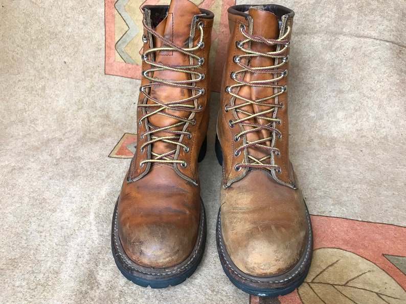 EUR 41.5 UK 7.5 Red Wing 2945 9 Logger Boots Work Boot Brown Sz US 8.5 D