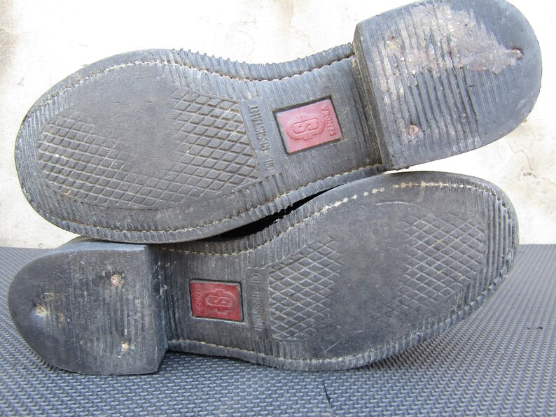 Sendra Vintage Brown Engineer Moto Leather Biker Boots Mens Mad Dog EU