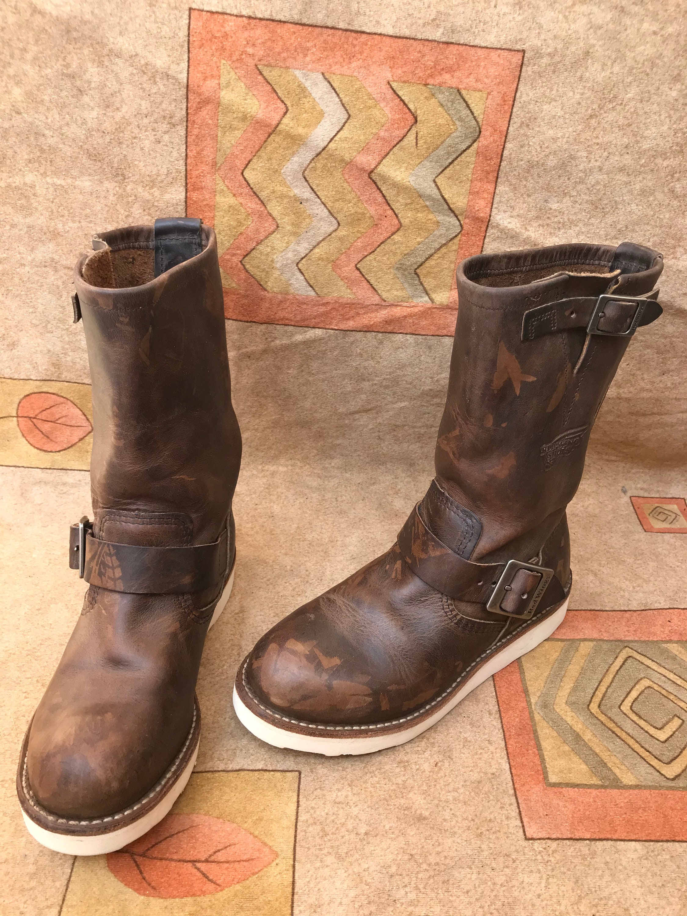 Harde ring Ongeëvenaard Regeringsverordening Red Wing Heritage Engineer Boots 2975 Brown Leather Sz Men 4.5 - Etsy