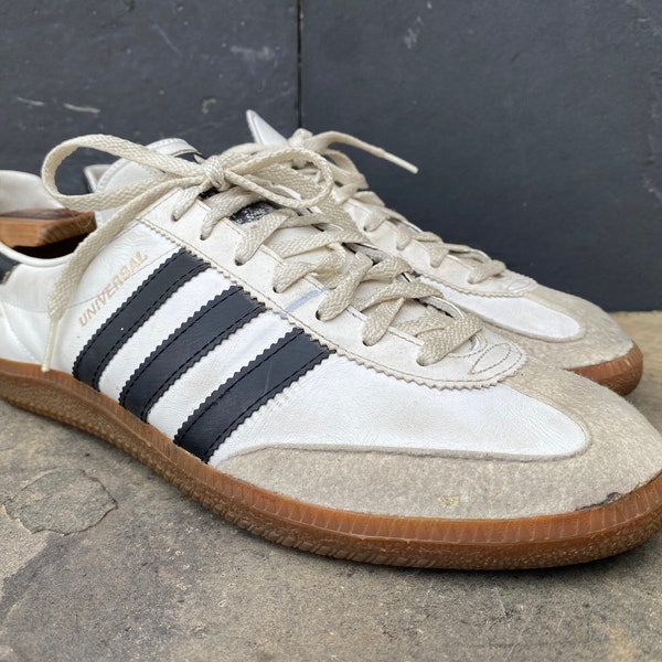 Zapatillas Adidas Universal Vintage Rare de los años 80 fabricadas en Alemania Occidental - Reino Unido 9 / EE.UU. 9.5