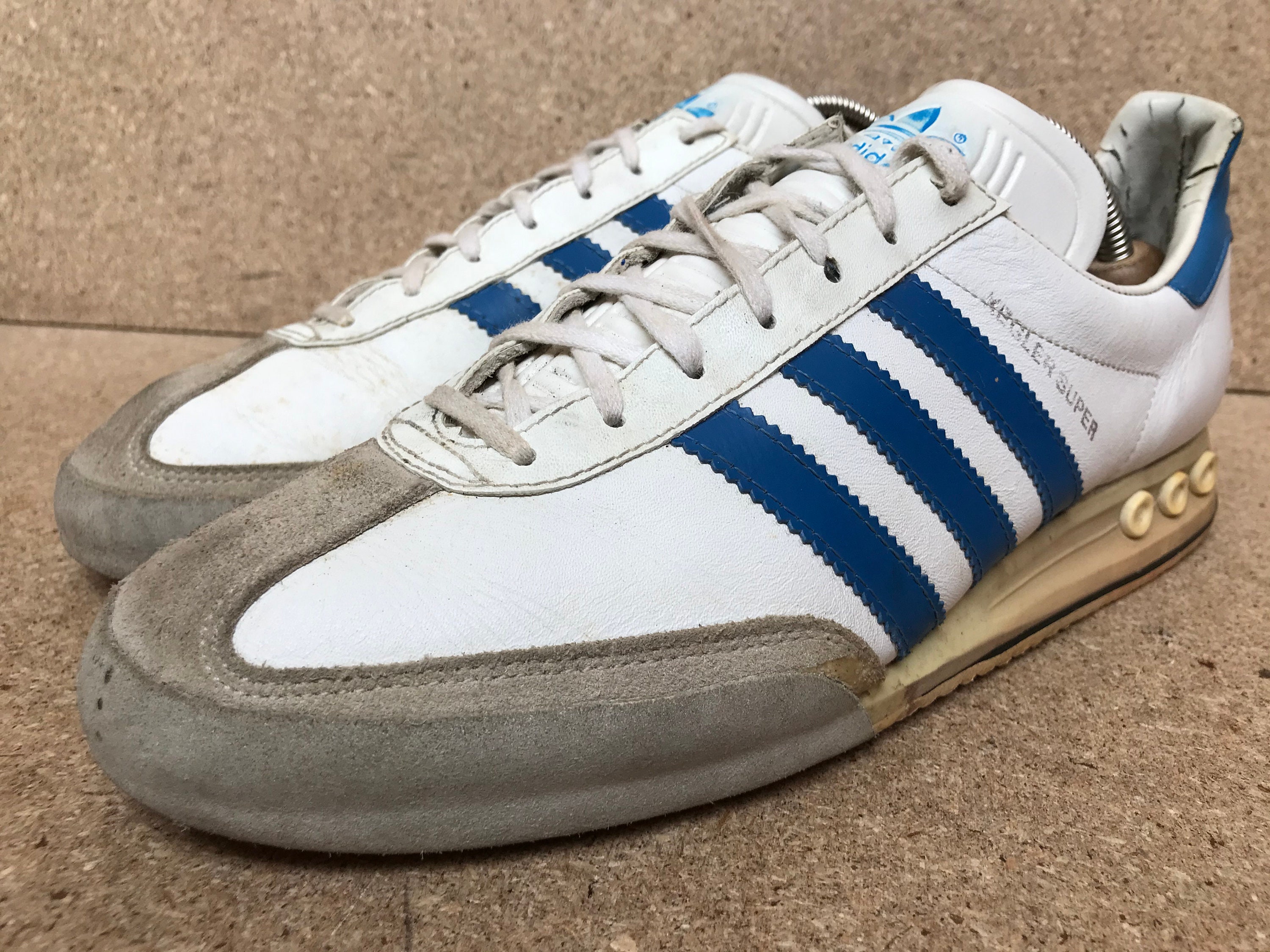 crimen foro Intento Vtg Adidas Kegler Super Made in West Germany White x Blue Men - Etsy España