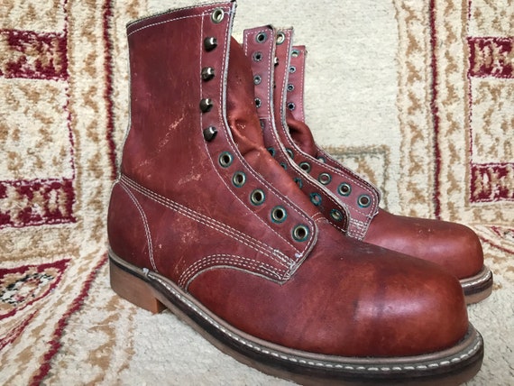 vintage work boots