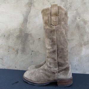 Fiorentini+Baker Eternity-suèdelaarzen dames met gesp, gevoerd hoog EU 37 | VS 7