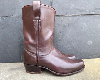 Vintage RM Williams Cuban Heel Custom Stock Agent Tall Boots Made in Australia - AU/Uk 7G | US 8