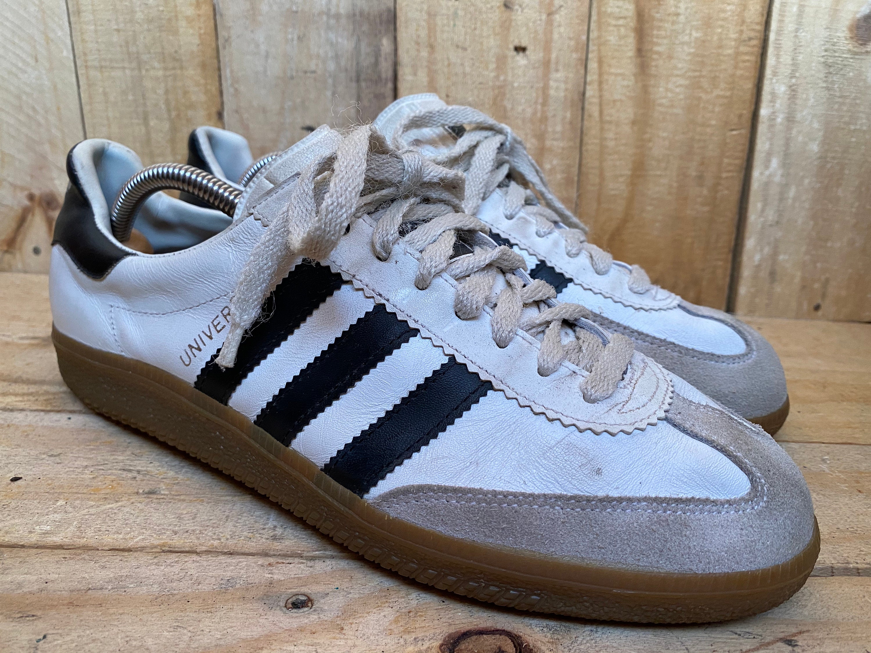 VTG Adidas Universal Made in Slovenia White Black Men Sz UK - Etsy