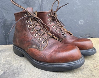 Red Wing 2911 953 Supersole Round Soft Toe Brown Leather Boots Men’s US 8 D