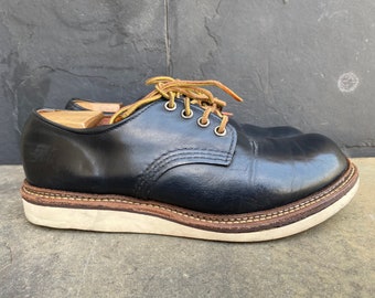 Red Wing 8002 Black Leather Work Oxford Men’s Size:- 7 D