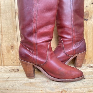 Frye zwarte western aantrekgestikte cowboylaarzen, maat: 8,5 b