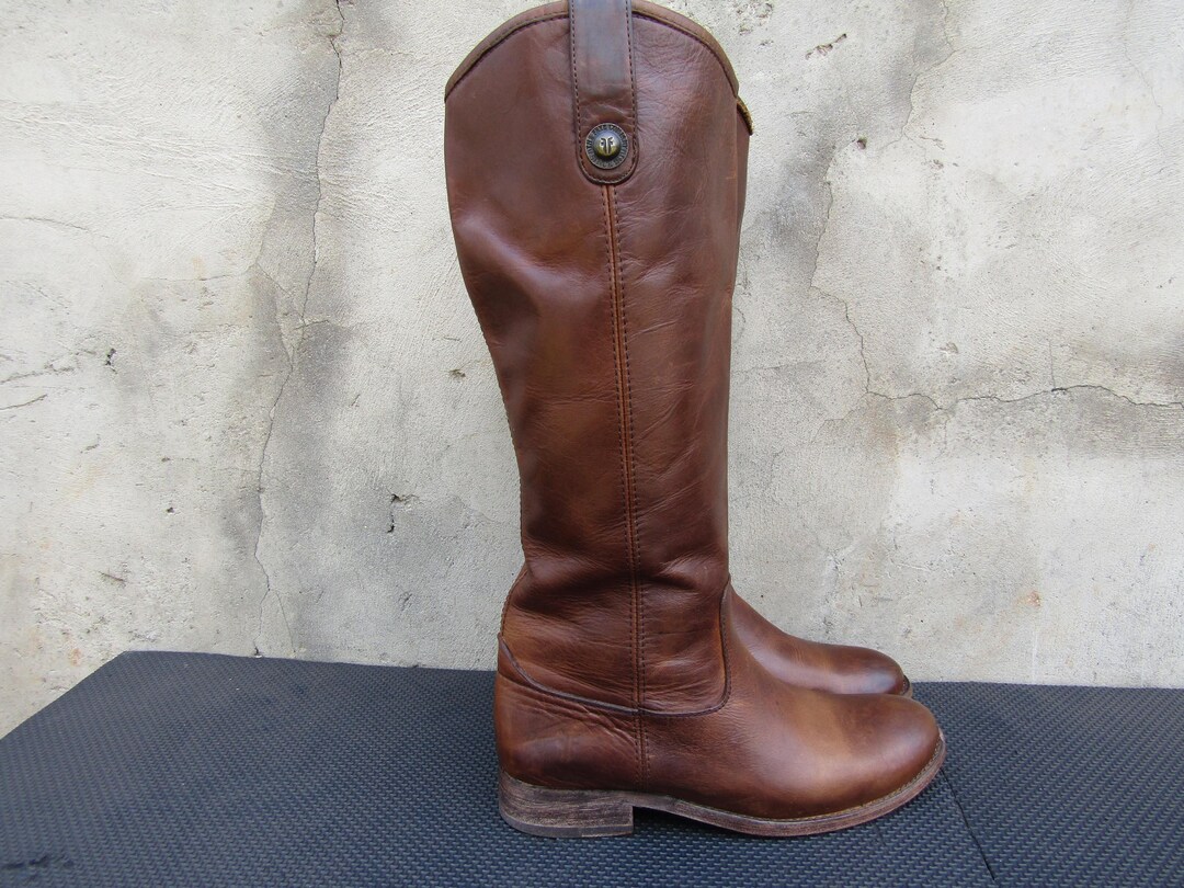 frye melissa tab tall leather boot