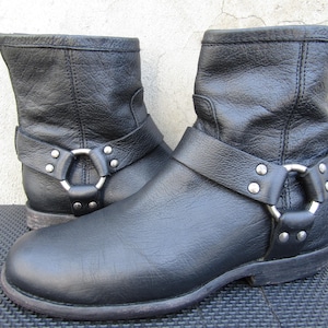Frye Phillip Harness zwarte leren dameslaarzen maat 5,5 B