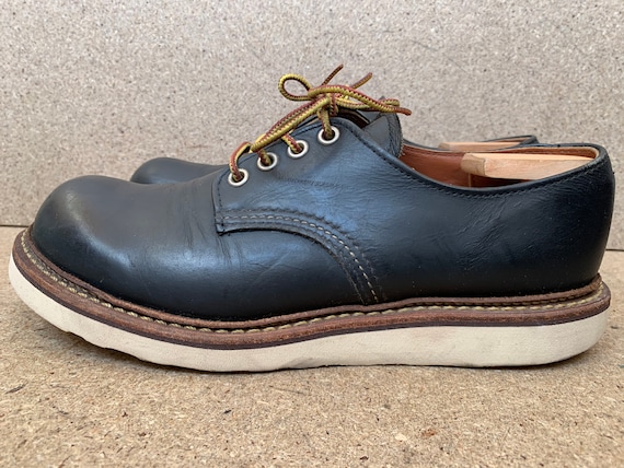 Red Wing Heritage 8002 Black Leather Plain Toe Oxf