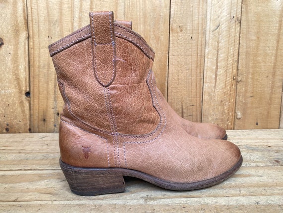 Frye Short Billy Western Cowgirl Boots Women’s Si… - image 4
