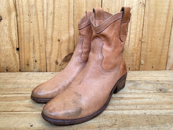 Frye Short Billy Western Cowgirl Boots Women’s Si… - image 3