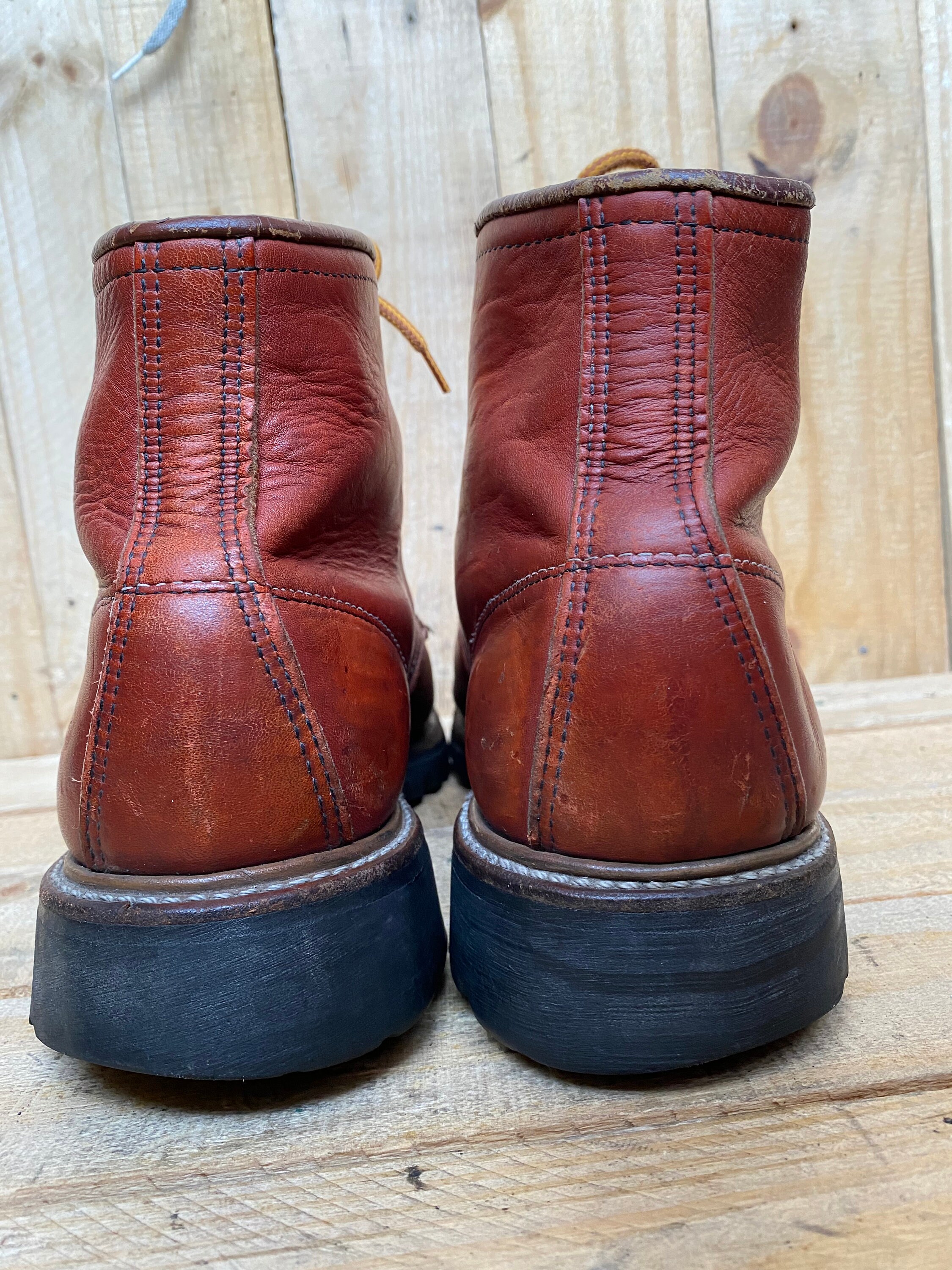 Rare Vtg 70s Red Wing Irish Setter Leather Logger Boots Vibram | Etsy