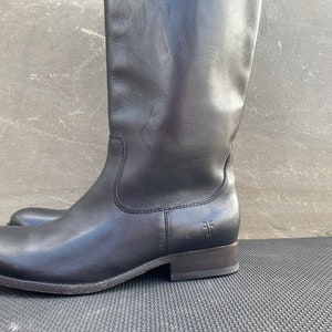 Frye MELISSA LOGO D RING Cognac Riding Cowboy hoge knielaarzen Schoenen 10 B