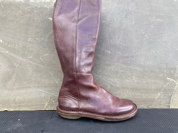 Trippen Warrior Crusader Brown Boots Comfort Boho Leather Tall Zip 