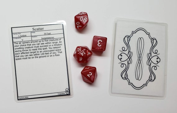 Dungeons And Dragons Warlock Zauberkarte Set 5e Etsy