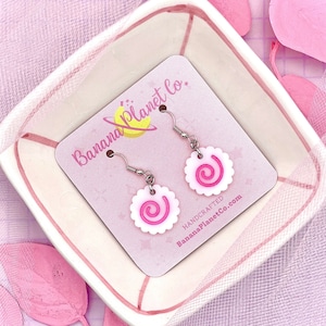 Narutomaki Fish Cake Acrylic Earrings