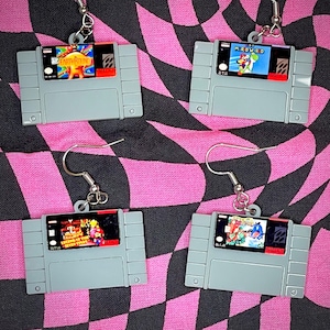 SNES Cartridge Acrylic Earrings
