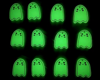 Glow In The Dark Translucent Ghostie Acrylic Earrings