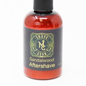 Sooth Razor Burn and Shave Bumps with All-Natural Aftershave Lotion in Sandalwood Scent