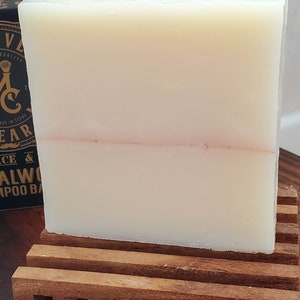 Sandalwood Solid Shampoo Bar - Sandalwood Scent - The Only Man Soap He Needs - She&#39;ll Love it Too - Hair, Face and Body!