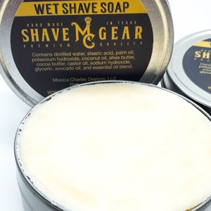 Wet Shave Soap in Bay Rum Scent - Enjoy Your We Shaving Ritual With a Long Lasting All Natural Shaving Soap