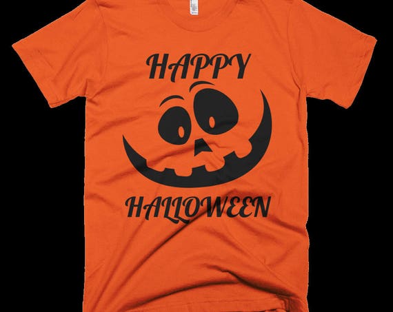 Cute And Funny HAPPY HALLOWEEN Jack O'Lantern T-Shirt