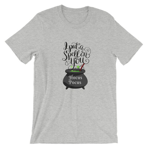 I Put A Spell on You Hocus Pocus Disney Halloween Tee Short-Sleeve Unisex T-Shirt