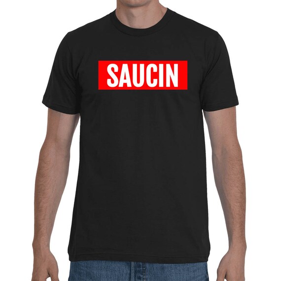 SAUCIN Post Malone Hip Hop Short-Sleeve Hipster Trap Unisex White Iverson Supreme T-Shirt