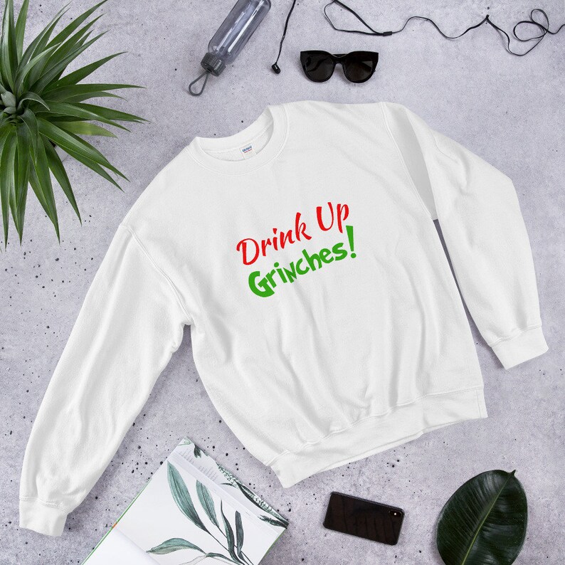 Santafe Fuco Drink Up Grinches Funny Christmas Long Shirt Naughty Grinch Xmas Shirt