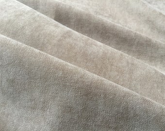 Jacquard Uni samtig 245x300cm Dekorationsstoff - naturton/beige/hellbraun