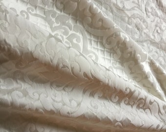 Jacquard curtain fabric 280 x 300 cm white - decorative fabric, home decor, Interoir Design