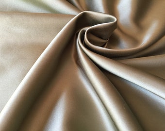 edler dicker Satin hellbeige 200x300cm, leichter Glanz