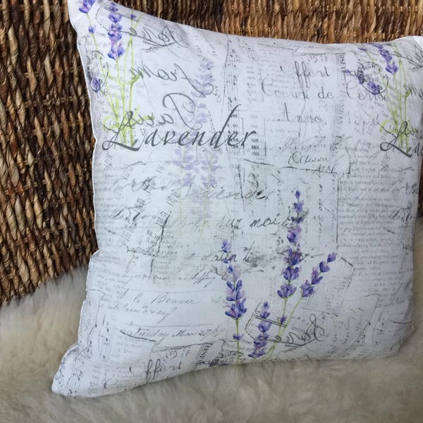 Landhaus Kissen Lavendel, Cover pillow cottage