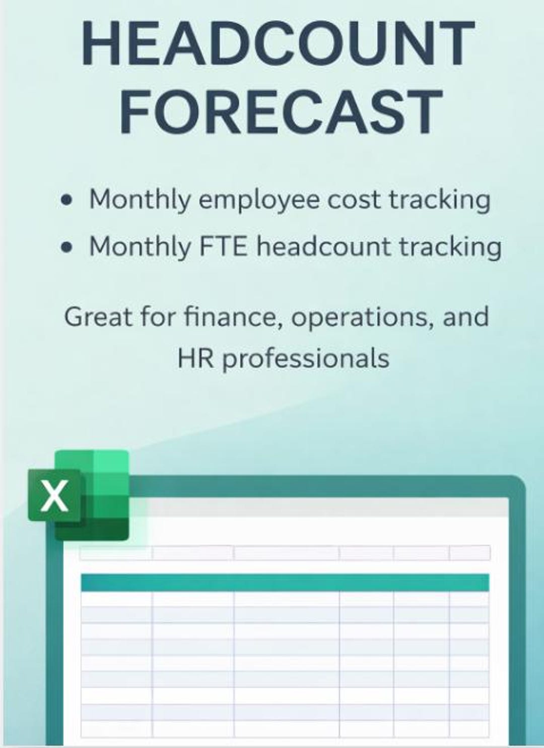 Headcount Forecast & Workforce Planning Tool (excel) | Hiring Plan ...