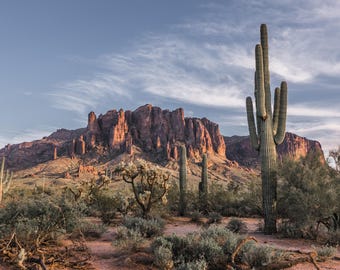 Arizona Superstition mountains Landscape Photography (Digital Download) Horizontal, landscape view