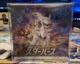 ポケモンアクリル日本製25周年記念ゴールデンボックスディスプレイ