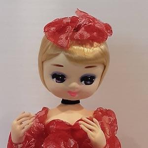 Bradley Doll in red lace dress
